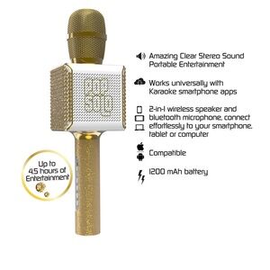 Tzumi Pop Solo Bluetooth Karaoke Microphone